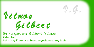 vilmos gilbert business card